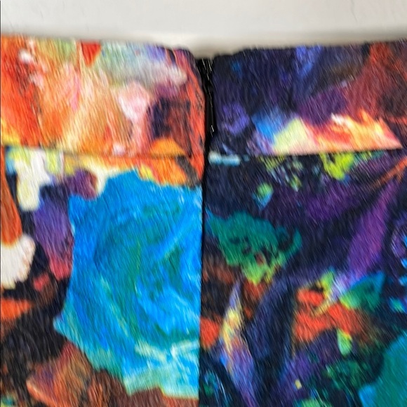 Atmosphere Yellow and Orange Pleated Midi Skirt - Picture 6 of 10